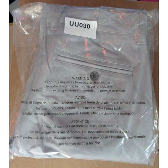 Nifty Genius Pants Mens 32 Gray Chino Slim Fit Stretch - Picture 9 of 9